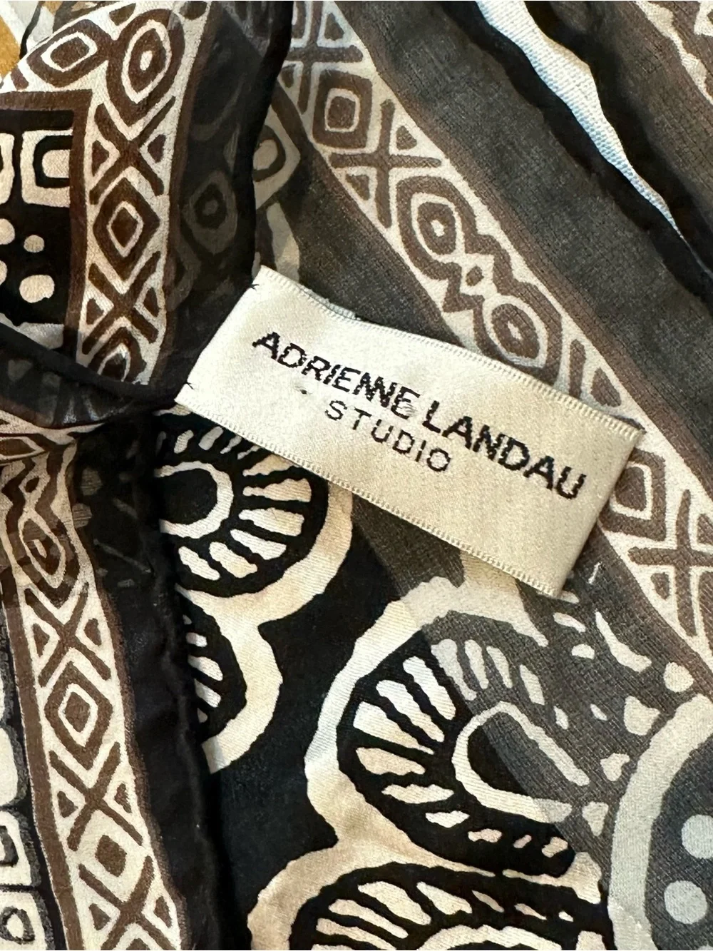 Adrienne Landau 100% Silk Floral Scarf